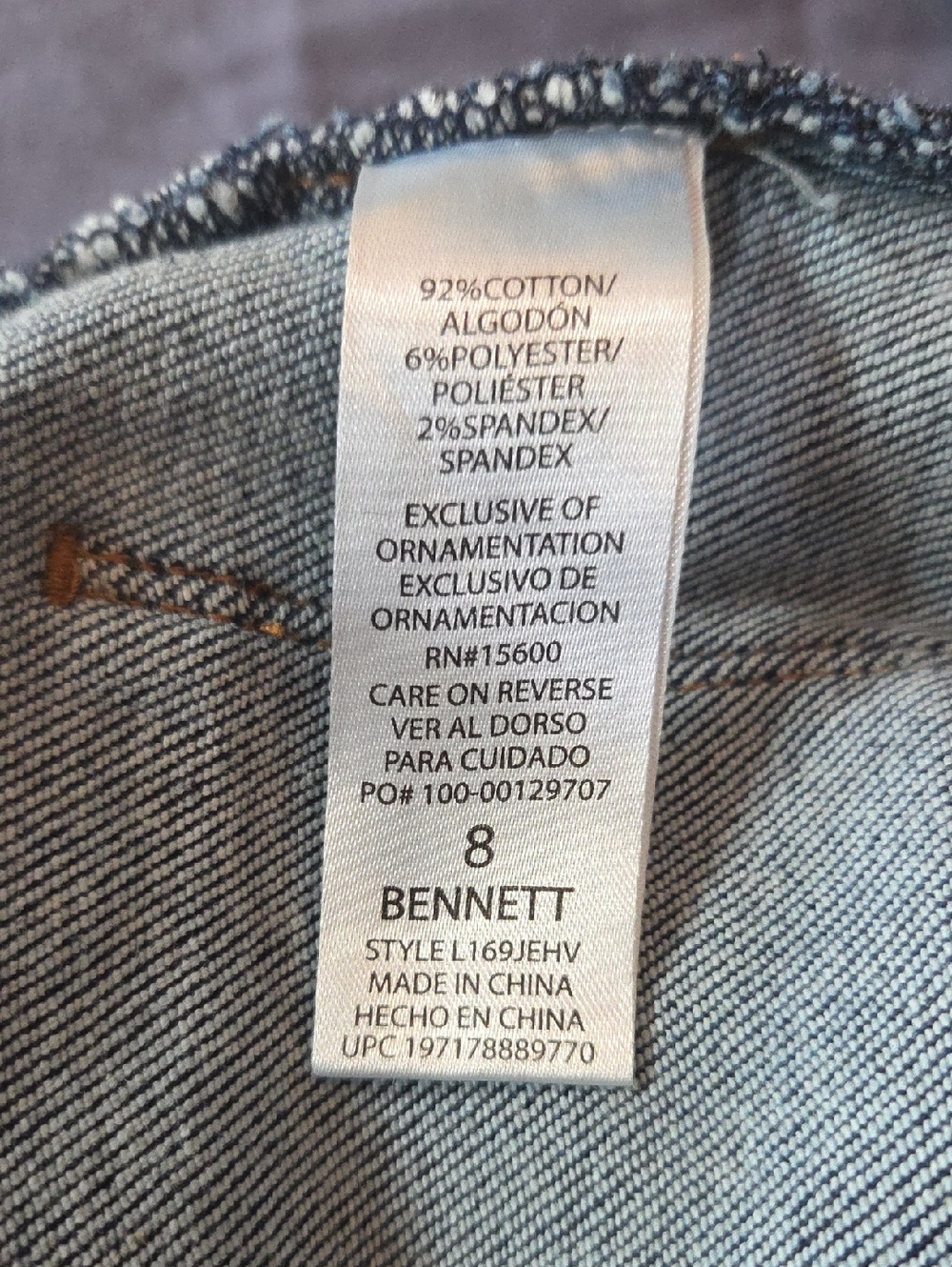 Wit & Wisdom Bennett Barely Bootcut Jeans Medium Wash Size 8 Style LI69JEHV - Picture 6 of 7